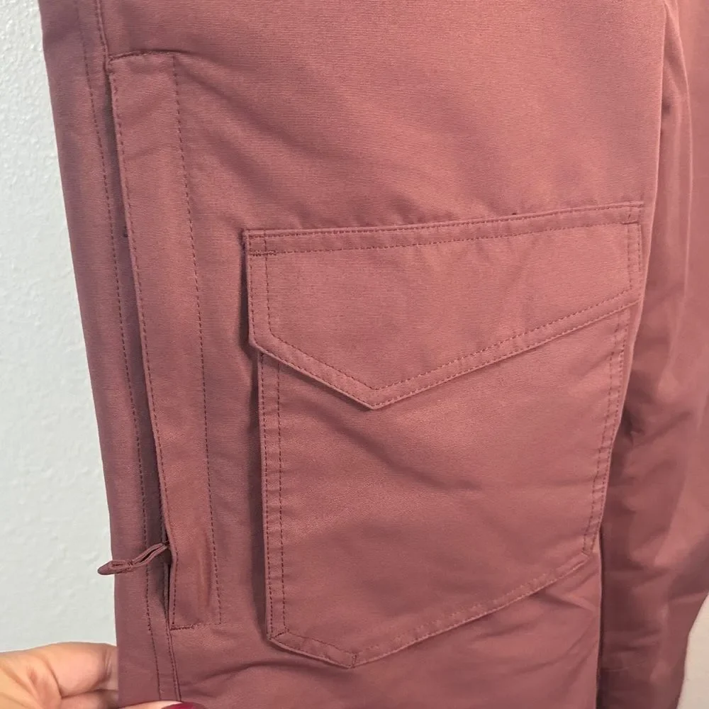 Pulse- Girls Maroon/ mauve pink snow Pants- Large (14/16)